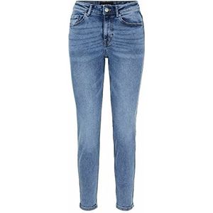 PIECES Dames Jeans Slim Fit Medium Wa, lichte jeans blauw