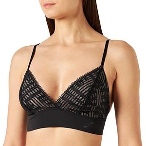 sloggi S Seven Bralette Longline Gevoerde beha voor dames, zwart.