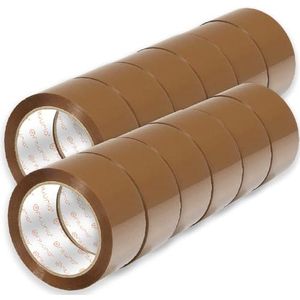 OFITURIA Verpakkingstape, plakband voor verpakking, veilige en duurzame verpakking (50 mm x 120 m, 12 linten)