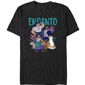Disney Encanto Together Organic T-shirt, uniseks, korte mouwen, zwart, M, SCHWARZ