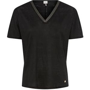 Style Caelen T-shirt uni en lin, 02 - Noir., 42