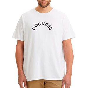 Dockers Big & Tall Logo T-shirt, Graphic Tee Lucent White