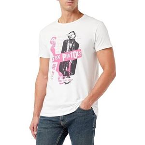 cotton division Mesexpists011 T-shirt voor heren (1 stuk), Wit