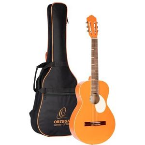 ORTEGA Gaucho Series akoestische gitaar, 6 snaren, Ortega, oranje + tas (RGA-ORG)