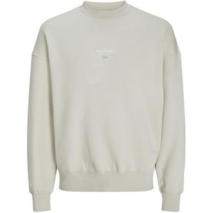 JACK & JONES Jjeurban Edge Studio Sweatshirt Crew Noos trainingspak voor heren, Lichtbeige, S