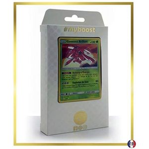 Genesect Briljant 9/73 Holo Ultraboost X Zon & Maan, 3,5 legendes, glanzend, set met 10 Franse Pokémonkaarten