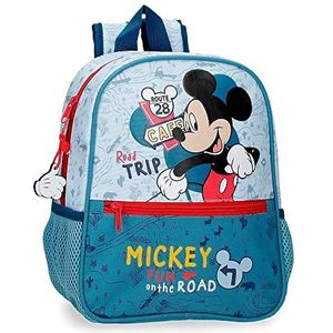 Disney Road Trip Bagage - Messenger Bag voor jongens, Blauw, Kinderdagverblijf rugzak