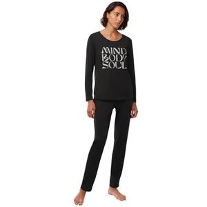 Triumph Pk LSL X pyjamaset voor dames, zwart.