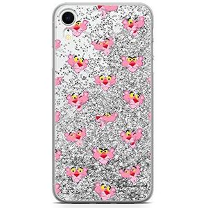 Ró🌊owa Pantera Pink Panther Liquid Glitter beschermhoes voor iPhone XR, perfect aangepast aan de vorm van de smartphone, met glittereffect