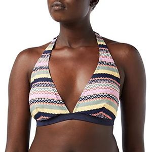 Esprit Antigua Beach Pad. Halterhals bikini, Navy 3, 50/B dames, Blauw