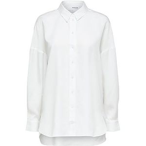 SELECTED FEMME SLFSanni Ls Noos T-shirt blouse, Sneeuwwitje, 42, Sneeuwwitje, 42, Sneeuwwitje