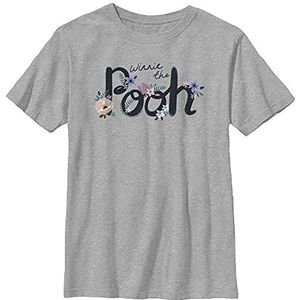 Disney Winnie de Poeh Name Art Boy's Heather Crew Tee, grijs gemêleerd, Athletic XS, Athletic grijs gemêleerd