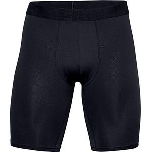 Under Armour UA Tech Mesh 9-in-2 nauw aansluitende onderbroeken, comfortabel en ademend, boxershorts voor heren, zwart/zwart, XL