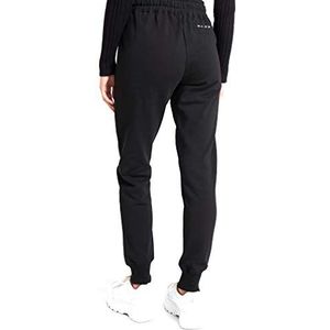 NA-KD Basic logo-sweatpants voor dames, zwart.