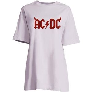AC/DC Woacdcrbt001 nachthemd voor dames, Lila.