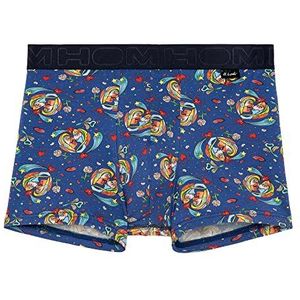 Hom Boxershorts met grote kusjes, boxershorts voor heren, Valentijnsdag Print op Marine Achtergrond