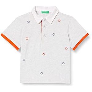 United Colors of Benetton Polo M/M 3bl0g300f Poloshirt voor jongens (1 stuk), Lichtgrijs 506