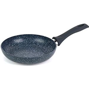 Russell Hobbs RH00840EU Kleine braadpan, antiaanbaklaag, inductiekookplaat, dubbellaags, weinig of geen olie, Nightfall Stone Marmer collectie, 20 cm, blauw