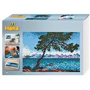 Hama - Box Pixel Art ""Claude Monet"" – 10.000 kralen en 6 platen – strijkkralen maat Midi – knutselen 3606 blauw/groen/bruin