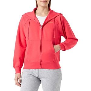 Champion Legacy American Classics Stretch Interlock Small Logo Boxy Full Zip Hoodie dames, rood, S, Rood