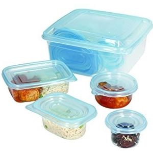 KitchenCraft - Set van 23 herbruikbare vershouddozen van BPA-vrij kunststof, geschikt voor magnetron/koelkast/vriezer
