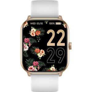 Ice-Watch - ICE Smart Rose Gold White - Smartwatch voor dames met siliconen band - 021413 (1,85""), Roségoud en wit, riem