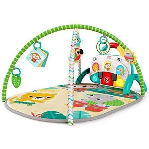 Bright Starts, Groovin' Kicks Tropical Safari 4-in-1 speelmat met piano en trommel, meerkleurig