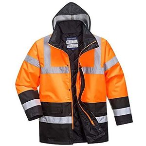 Portwest Tweekleurig verkeersjack, maat L, oranje/zwart, S467OBRL