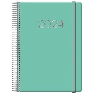 Dohe Jaarplanner voor 2023, weekplanner, dagweergave, 15 x 21 cm, groen