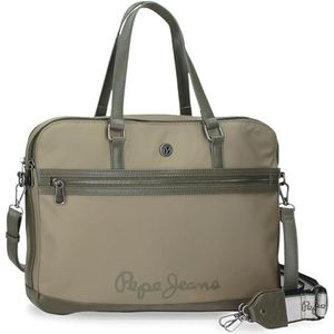 Pepe Jeans Corin Bagage - Messenger Bag voor dames, Groen, laptoptas