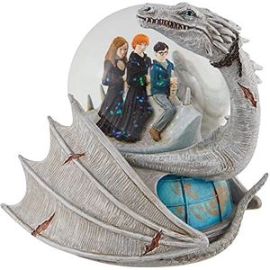Enesco Harry Potter, Ron and Hermoine Riding Ukranian Ironbelly Dragon Waterbal, 14 cm, meerkleurig