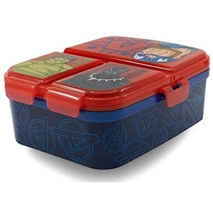 Stor Lunchbox voor kinderen, meerdere XL met 4 vakken van Los Avengers - Marvel