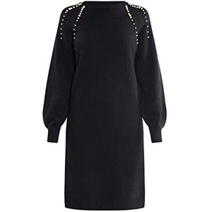SIDONA Robe en tricot pour femme 11025367-SI01, noire, taille M/L, Robe en tricot, M-L