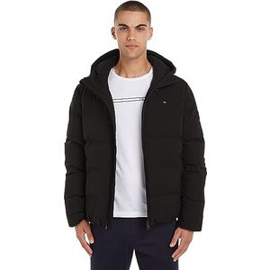 Tommy Hilfiger Cl Motion jas met capuchon geweven jassen voor heren, Zwart