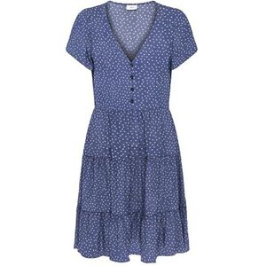 Jdy sezen Life S/S WVN Noos jurk, Indigo, M, Indigo, M