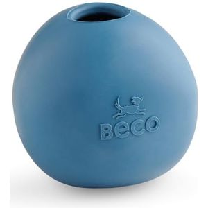 Beco Hondenspeelgoed, balansbal van natuurlijk rubber, springbal om mee te nemen, blauw