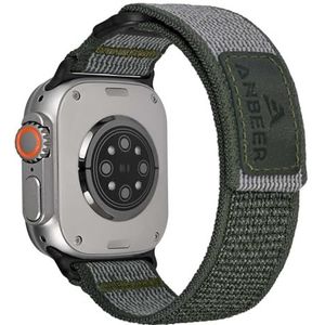 Anbeer Compatibel met Apple Watch 49 mm, 45 mm, 44 mm, 42 mm, nylon verstelbare sportarmband voor iWatch Ultra2/Ultra Series 9 8 7 6 5 4 3 2 1 SE