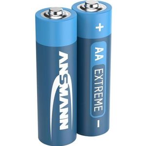 ANSMANN Mignon AA Extreme Lithium batterijen 1,5 V (2 stuks) – extreem lichte FR6-batterijen met een capaciteit van 3000 mAh – krachtige en duurzame wegwerpbatterijen