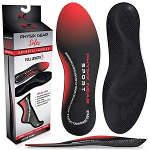 Physix Gear Inlegzolen voor hielspoor, orthopedische zool voor heren, alternatief voor gelzool, comfortabele zool voor schoenen met gevoelige voeten en dames, plantaire fasciitis (XS)