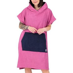 Deproc Active Parlee Beach Badponcho, surfponcho, verhuishulp, 100% katoen, roze, L lang, Roze