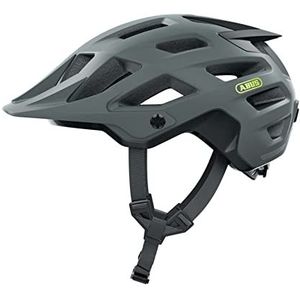 ABUS MOVENTOR 2.0 MTB-helm, fietshelm, comfort, veldhelm, offroad, helm voor dames en heren, grijs, mat, S