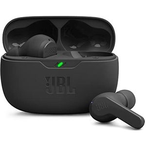 JBL Wave Beam, draadloze in-ear hoofdtelefoon, IP54 en IPX2 waterbestendigheid, handsfree bellen en batterij met 32 uur batterijduur, zwart