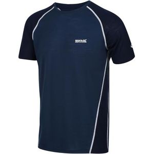 Regatta Tornell II T-shirt Transpirant, Merino Techwool, korte mouwen, T-shirt/polos/jassen, heren, MoonLtdn / Marineblauw