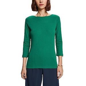 ESPRIT 993ee1k372 T-shirt dames, Donkergroen