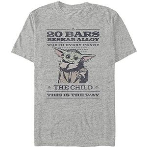 Star Wars Wanted-Poster Bio à Manches Courtes T-shirt Unisexe Adulte, gris, S