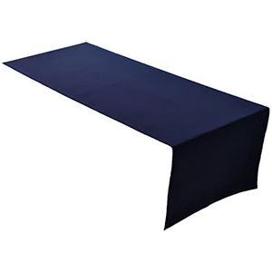 Premium tafelloper van 100% katoen in Concept collectie - kleur en grootte naar keuze (tafelloper - 45 x 150 cm, marineblauw)