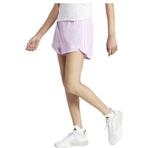 adidas Pacer 3 strepen hoge taille trainingsshorts voor dames, maat M, 12,7 cm