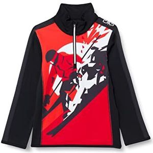 Cmp Ski-fleece met opdruk, kinderen, zwart, 98, zwart