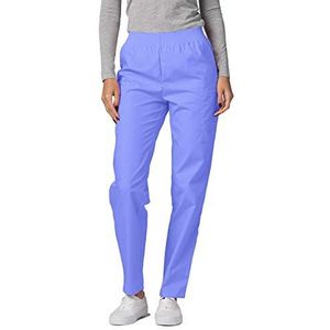 Adar Cargo Fuselé Universele medische broek voor dames, functionele broek, lichtblauw