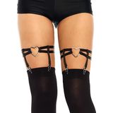LEG AVENUE - Dubbele band garters one size